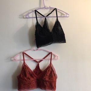 Set of two Aerie bralettes